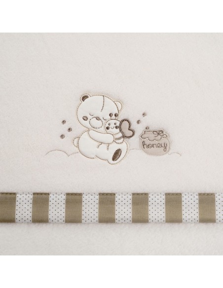 2x1 Juego de sábanas minicuna coralina mod honey bear beig