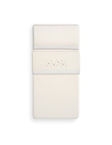 2x1 Juego de sábanas cuna coralina estrella luna beig