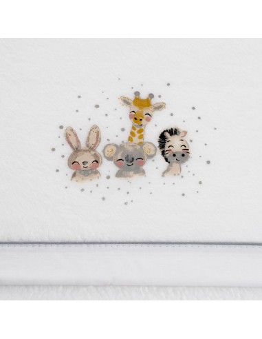 2x1 Juego de sábanas minicuna coralina mod acuarela bco/gris