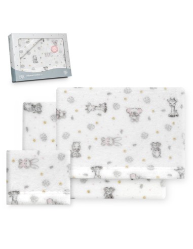 2x1 Juego de sábanas cuna coralina estampado koala bco/rosa