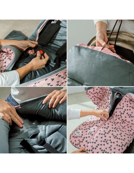 Saco universal Montan Rosa 2x1 Interbaby