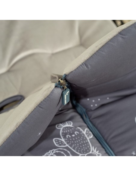 Cactus Gris 2x1 – Saco carro Interbaby