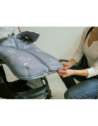 Cactus Gris 2x1 – Saco carro Interbaby