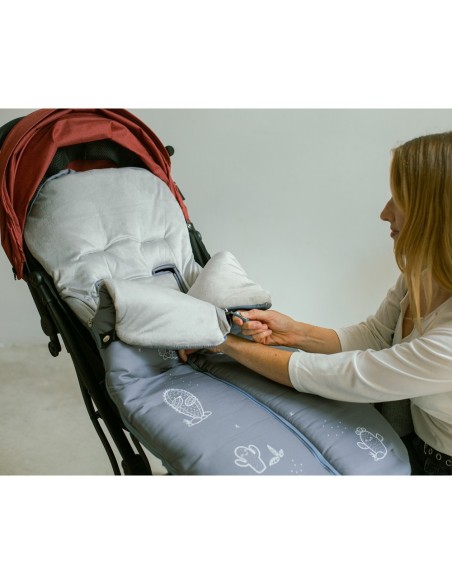 Cactus Gris 2x1 – Saco carro Interbaby