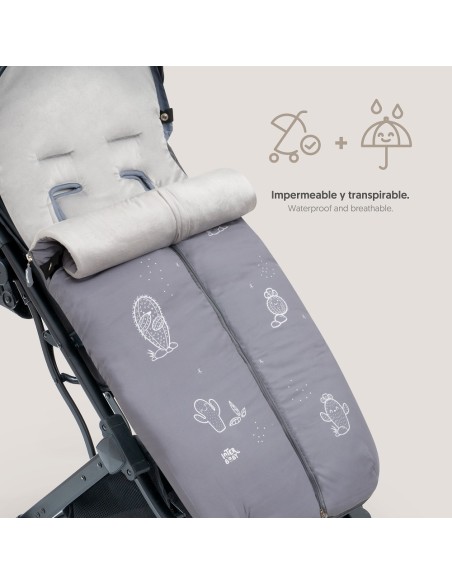 Cactus Gris 2x1 – Saco carro Interbaby