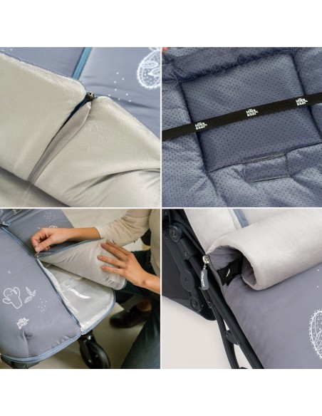 Cactus Gris 2x1 – Saco carro Interbaby